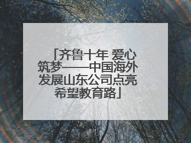 齐鲁十年 爱心筑梦——中国海外发展山东公司点亮希望教育路