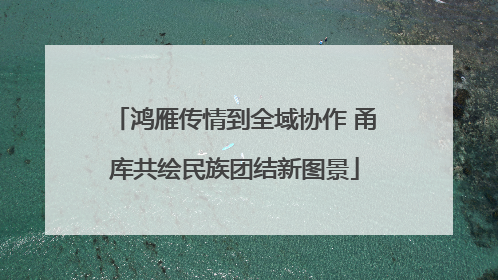 鸿雁传情到全域协作 甬库共绘民族团结新图景