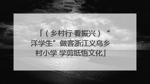 （乡村行·看振兴）“洋学生”做客浙江义乌乡村小学 学剪纸悟文化