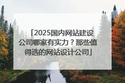 2025国内网站建设公司哪家有实力？那些值得选的网站设计公司