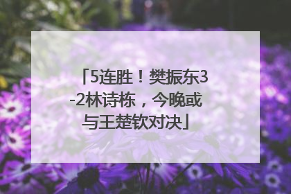 5连胜！樊振东3-2林诗栋，今晚或与王楚钦对决